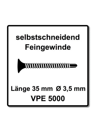 SENCO DS 5550 AC DuraSpin Magazin Schrauber 600 W ( 7T2001N ) + 5000x Teks Schrauben 3,5x35 mm - Toolbrothers