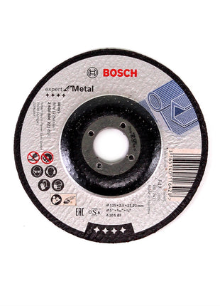 Bosch GWS 18-125 V-LI Akku Winkelschleifer 18V 125mm + L-Boxx (060193A308) + 25 x Bosch Trennscheibe für Metall, gekröpft (2608600221) - Toolbrothers