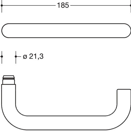 Jeu de rosaces HEWI 111XAH01.230 acier inoxydable (8000272586)
