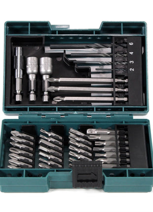 Makita DDF 483 SM1 Akku Bohrschrauber 18 V 40Nm im Makpac + 1x 4,0 Ah Akku + Ladegerät + 38 tlg. Bit- & Bohrer Set - Toolbrothers