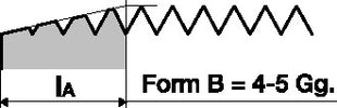 Taraud simple coupe RUKO DIN 352 forme B M4x0,7 mm (8000421286)