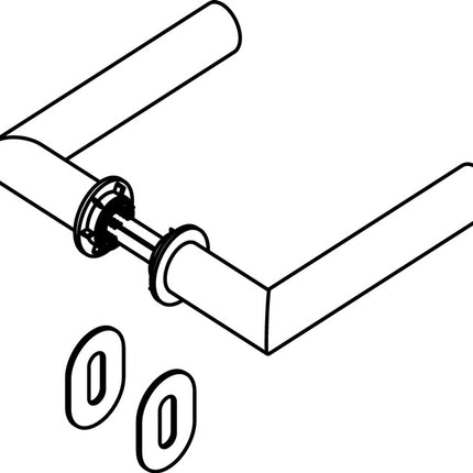 Jeu de rosaces HEWI 162PBM01.230 polyamide 90m (8000482819)