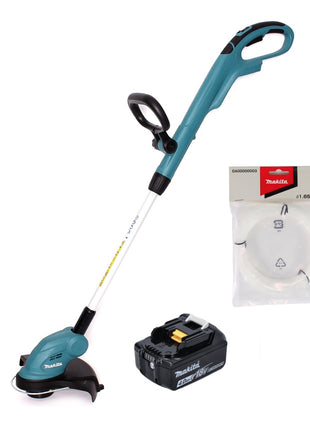 Makita DUR 181 M1 Akku Rasentrimmer 18 V 260 mm + 1x Akku 4,0 Ah + 1x Mähfaden - ohne Ladegerät - Toolbrothers