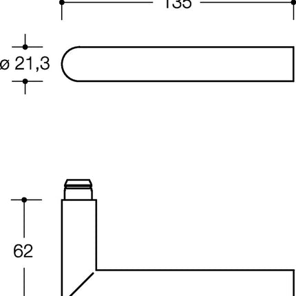 Jeu de rosaces HEWI 162PBR01.230 polyamide 92 (8000646096)