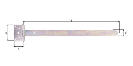 GAH Suspensions croisées L.591 x 59xl.103 x 40xépaisseur 4 mm ( 8001514123 )