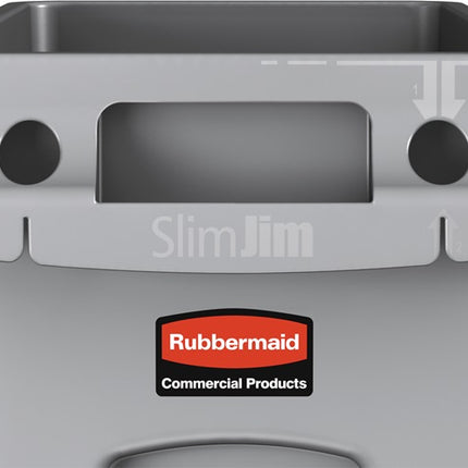 Collecteur de recyclage RUBBERMAID 87 l H762xL279xP558mm (9000468570)