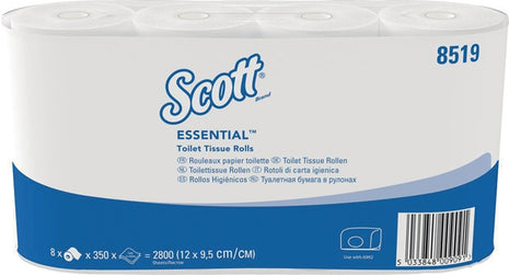 Papel higiénico SCOTT SCOTT® ESSENTIAL 8519 2 capas, rollos pequeños (9000469138)