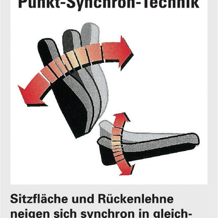 Siège de bureau pivotant TOPSTAR avec technologie synchrone (9000482935)