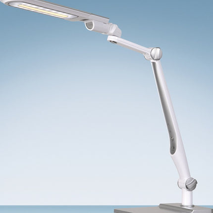 Lampe de bureau HANSA LED Multiflex ABS, fer, PS blanc/argent hauteur 600 mm ( 9000483601 )
