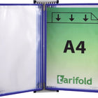 TARIFOLD support mural 5 panneaux d'affichage bleu (9000492050)