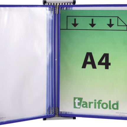 TARIFOLD support mural 5 panneaux d'affichage bleu (9000492050)