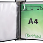 TARIFOLD support mural 5 panneaux d'affichage noir (9000492052)