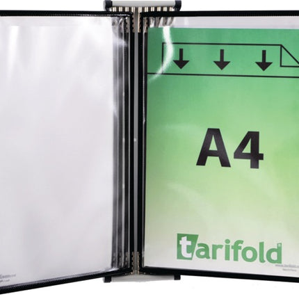 TARIFOLD support mural 5 panneaux d'affichage noir (9000492052)