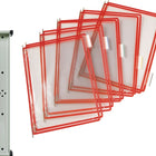 TARIFOLD support mural 10 panneaux d'affichage rouge (9000492056)