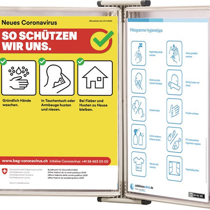 Support mural TARIFOLD 10 panneaux d'affichage (9000492071)