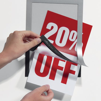 Cadre magnétique DURABLE DIN A4 argent (9000492405)