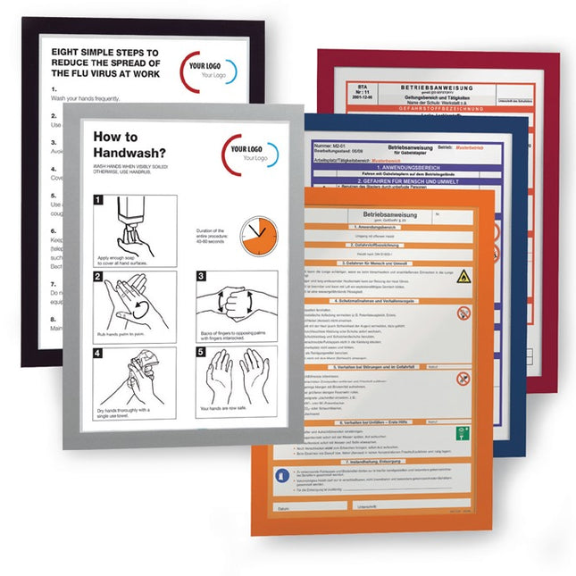 Cadre magnétique DURABLE DIN A4 argent (9000492405)