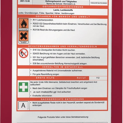 Cadre magnétique DURABLE DIN A4 rouge (9000492410)