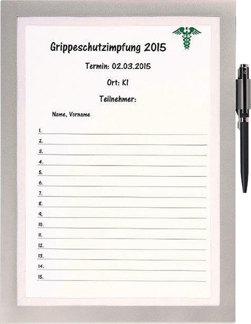 Cadre magnétique DURABLE DIN A4 argent (9000492424)