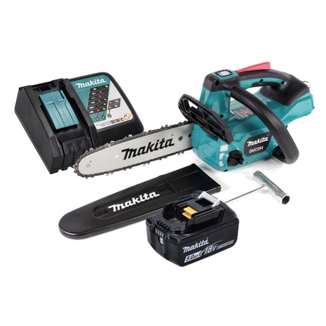 Makita DUC 254 RT1 Akku Kettensäge 18 V 25 cm Brushless + 1x Akku 5,0 Ah + Ladegerät - Toolbrothers