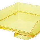 Corbeille à courrier HAN HAN KLASSIK DIN A4 DIN C4 polystyrène couleur : jaune transparent (9199107226)