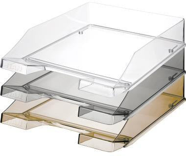 Corbeille à courrier HAN HAN KLASSIK DIN A4 DIN C4 polystyrène couleur : vert transparent (9199107228)