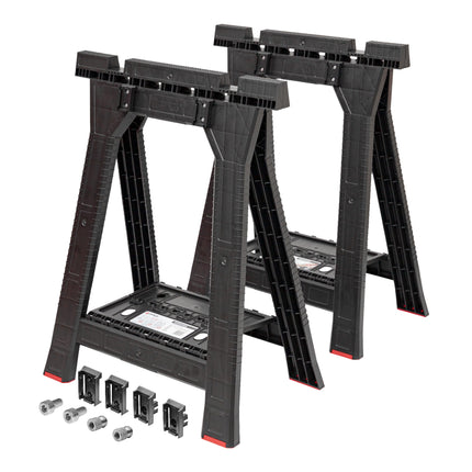 Toolbrothers RHINO tréteau d'atelier set + Custom Connect 580 x 770 mm capacité de charge 350 kg