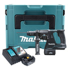 Makita DHR 243 RF1J B Marteau combiné sans fil 18 V 2,0 J SDS-Plus noir + 1x batterie 3,0 Ah + chargeur + mandrin à serrage rapide + Makpac