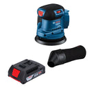 Ponceuse excentrique sans fil Bosch GEX 185-LI Professional 18 V 125 mm sans balais + 1x batterie 2,0 Ah - sans chargeur