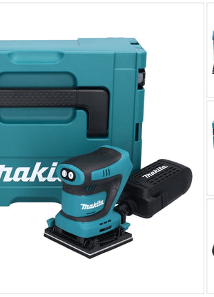 Makita DBO480ZJ Ponceuse vibrante sans fil 112 x 102mm 18V + Coffret - sans Batterie, sans Chargeur