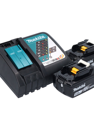 Makita DUR 191 LRTX3 Coupe-bordures sans fil 18 V Brushless + 2x batterie 5,0 Ah + chargeur