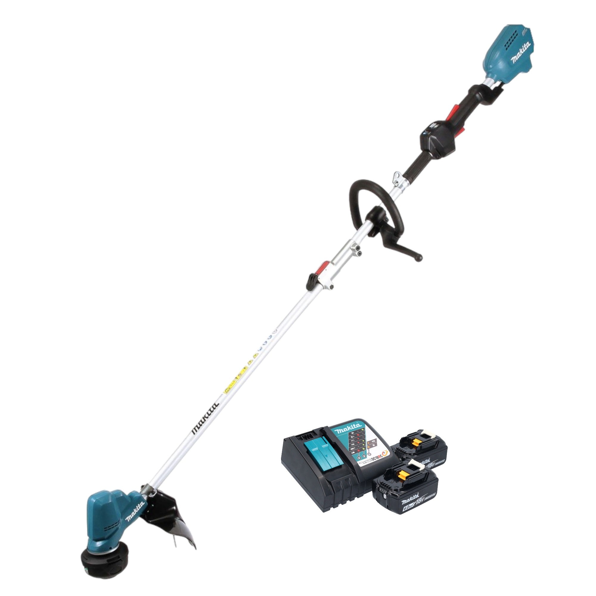 Makita DUR 191 LRGX3 Akku Rasentrimmer 18 V Brushless 2x Akku 6 0 Ah Ladegeraet 0 - toolbrothers