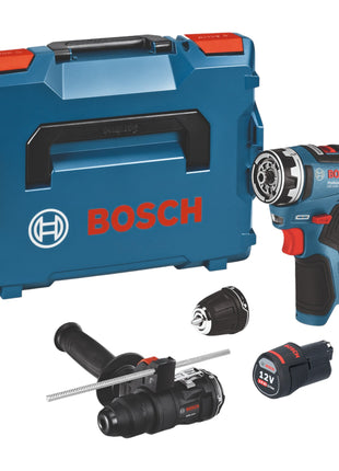 Bosch GSR 12V-35 FC Perceuse-visseuse sans fil 12 V 35 Nm Brushless + 1x batterie 3,0 Ah + 2x embouts + L-Boxx - sans chargeur