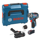 Bosch GSR 12V-35 FC Perceuse-visseuse sans fil 12 V 35 Nm Brushless + 1x batterie 3,0 Ah + 2x embouts + L-Boxx - sans chargeur