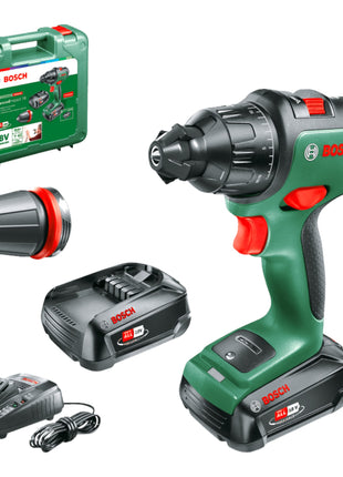 Bosch Home AdvancedImpact 18 Perceuse-visseuse à percussion sans fil 18 V 39 Nm ( 06039B5109 ) Brushless + 2x batterie 2,5 Ah + chargeur + coffret