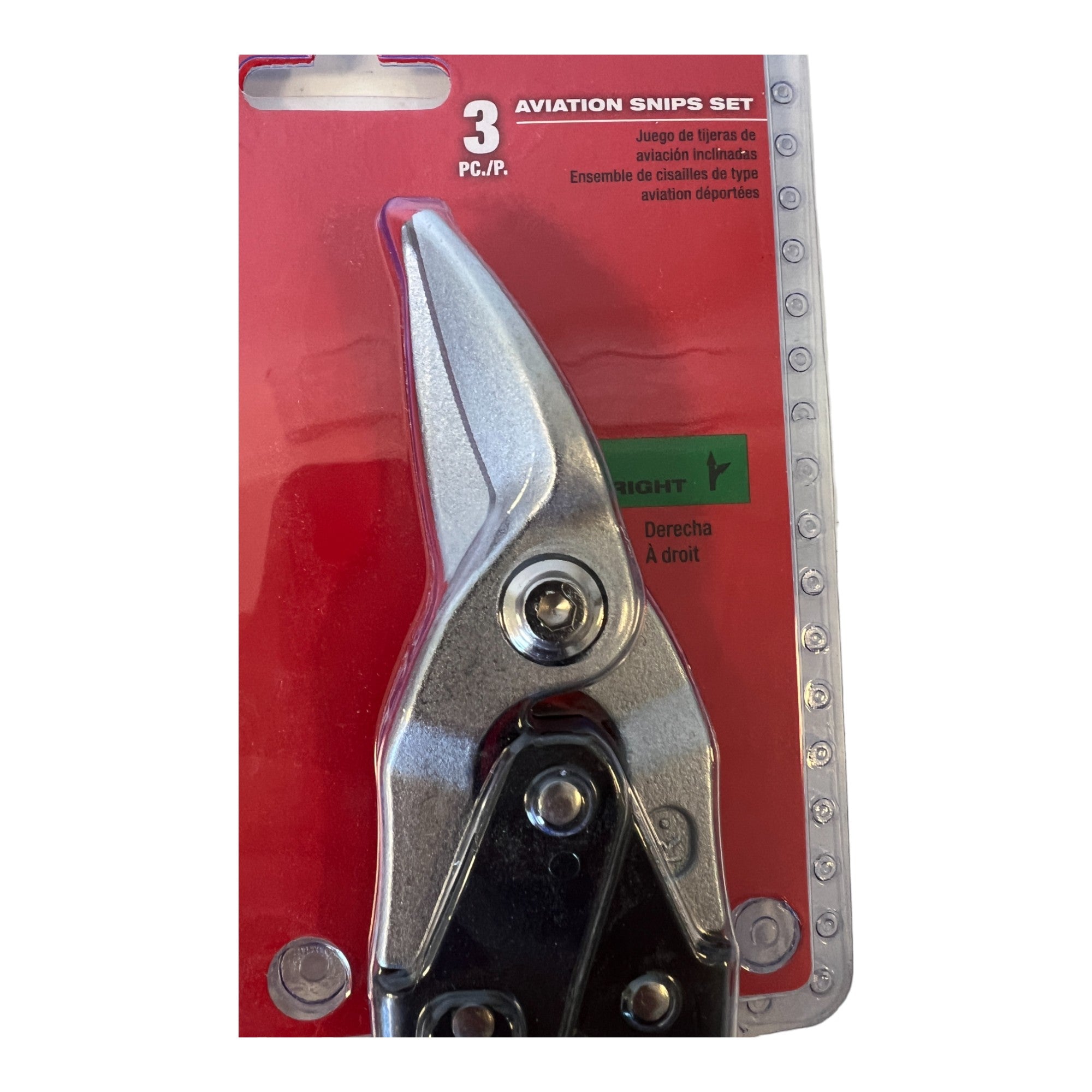 Milwaukee Blechscheren Set 3 tlg 260 mm Schnittrichtung links rechts gerade 48224533  2 - toolbrothers