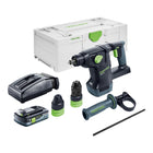 Festool KHC 18 EB-Basic marteau combiné sans fil 18 V 2.6 J SDS-Plus Brushless + 1x batterie 4.0 Ah + chargeur + systainer