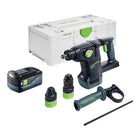 Festool KHC 18 EB-Basic akumulatorowy młot kombi 18 V 2,6 J SDS-Plus bezszczotkowy + 1x akumulator 5,0 Ah + Systainer - bez ładowarki