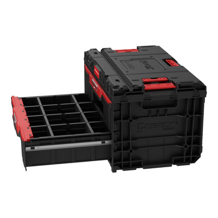 Toolbrothers RHINO XXL Drawer 2 ECO Mallette à tiroirs avec deux tiroirs + séparateurs 29 L IP66