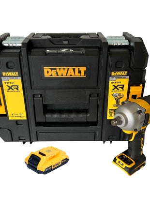 DeWalt DCF 891 NT Clé à choc 18 V 1084 Nm 1/2'' Brushless + 1x batterie 2,0 Ah + TSTAK - sans chargeur