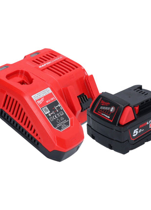 Tronçonneuse à batterie Milwaukee M18 FTCHS30-551 avec poignée supérieure 18 V 30 cm + 1x batterie 5,0 Ah + chargeur