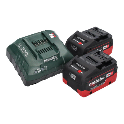 Metabo BS 18 LT Perceuse-visseuse sans fil 18 V 60 Nm + 2x batterie LiHD 5,5 Ah + chargeur + metaBOX