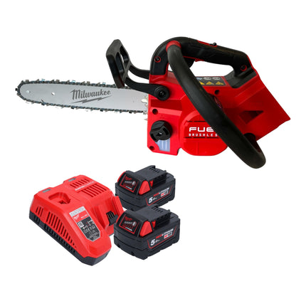 Milwaukee M18 FTHCHS30-552 Tronçonneuse sans fil Top Handle 18 V 30 cm + 2x batterie 5,0 Ah + chargeur