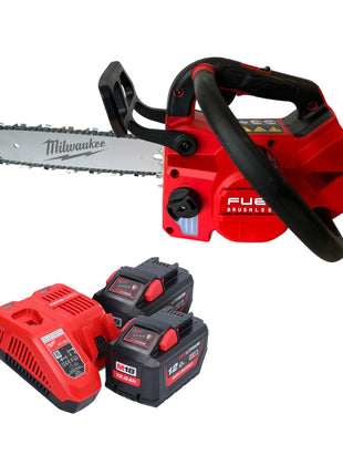 Milwaukee M18 FTHCHS30-122 Akku Top Handle Kettensäge 18 V 30 cm + 2x Akku 12,0 Ah + Ladegerät