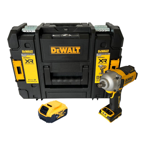 DeWalt DCF 891 NT cordless impact wrench 18 V 1084 Nm 1/2" brushless + 1x rechargeable battery 5.0 Ah + TSTAK - without charger