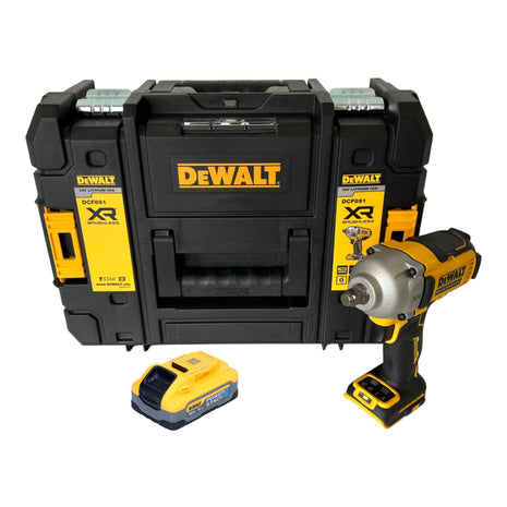 DeWalt DCF 891 NT Clé à choc 18 V 1084 Nm 1/2'' Brushless + 1x batterie Powerstack 5,0 Ah + TSTAK - sans chargeur