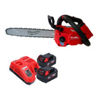 Milwaukee M18 FTHCHS35-552 Akumulatorowa pilarka łańcuchowa z uchwytem górnym 35 cm + 2x akumulator 5,0 Ah + ładowarka