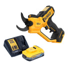 Sécateur à batterie DeWalt DCMPP 568 H1 18 V 38 mm + 1x batterie Powerstack 5,0 Ah + chargeur