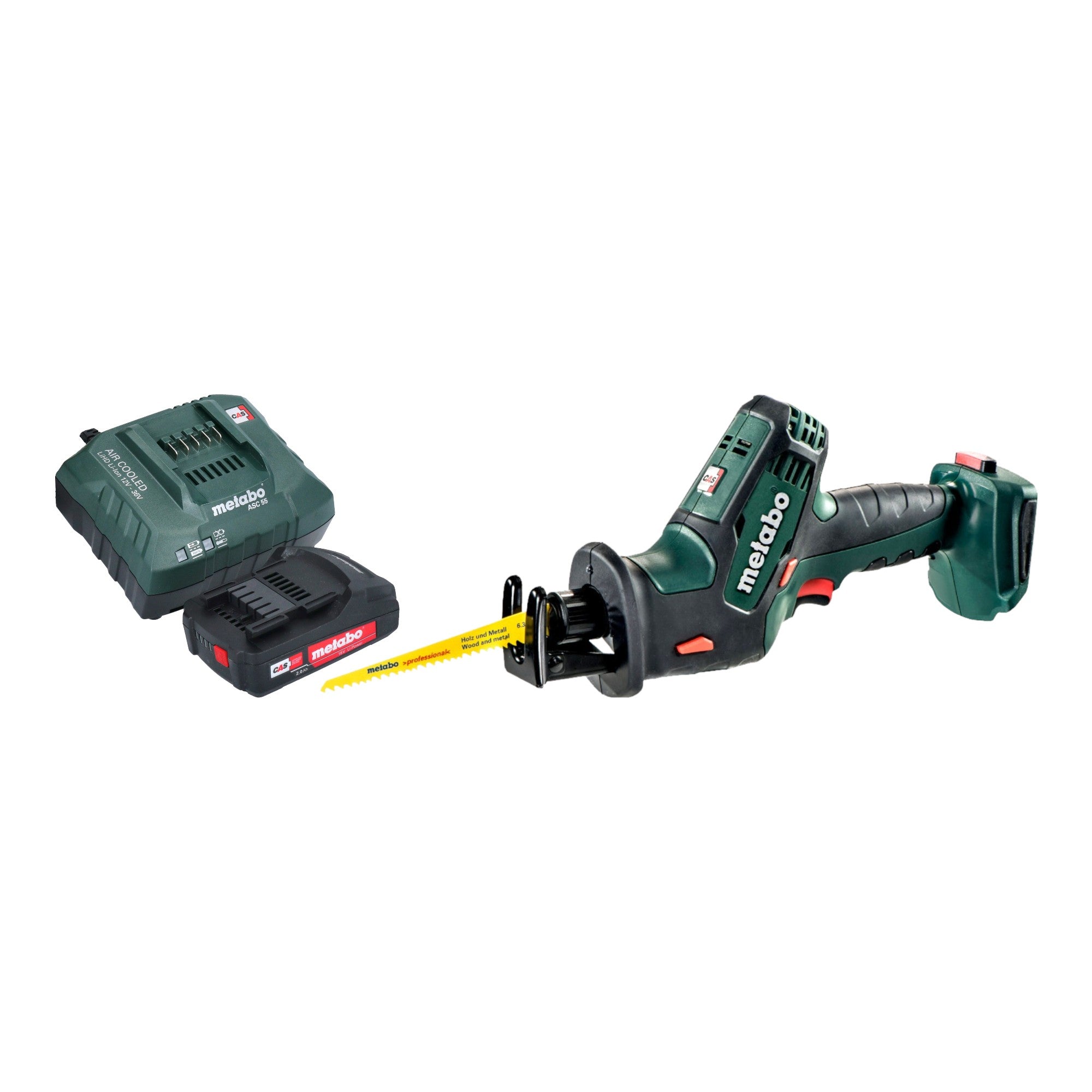 Metabo SSE 18 LTX Compact Akku Reciprosaege Saebelsaege 18 V 13 mm 1x Akku 2 0 Ah Ladegeraet 0 - toolbrothers