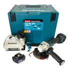 Makita DGA 514 M1JU1 Meuleuse d'angle sans fil 18 V 125 mm Brushless + 1x batterie 4,0 Ah + Makpac - sans chargeur